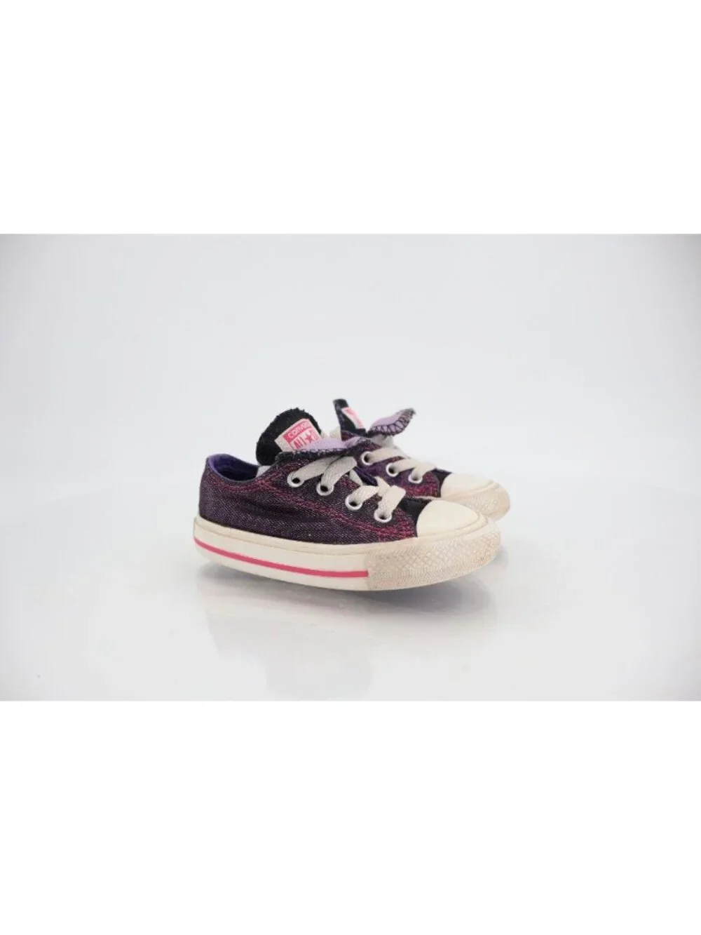Converse Chuck Taylor All Star Double Tongue Low Top Toddler Size 6 Red Girl